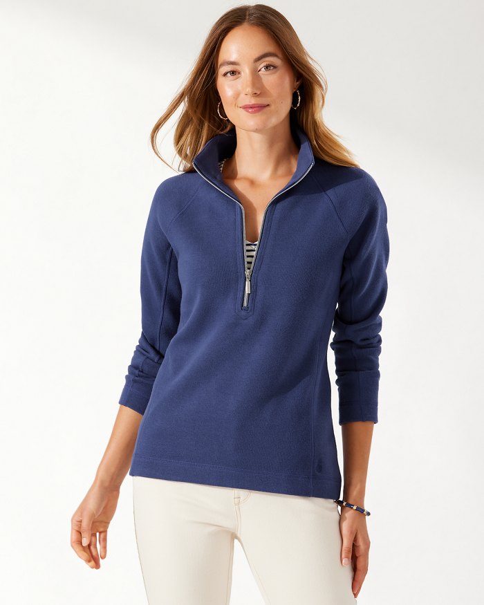 Tommy bahama half zip sweatshirt sale