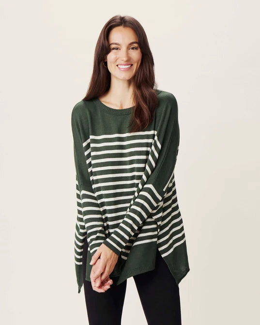 Mersea The Catalina Travel Sweater Juniper Stripe Dan s Southern Prep