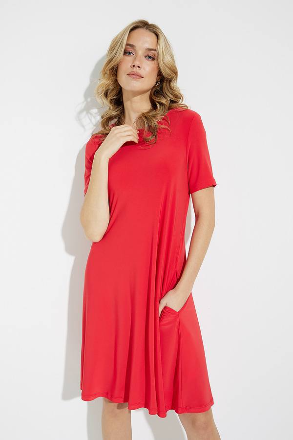 Joseph ribkoff red clearance dress