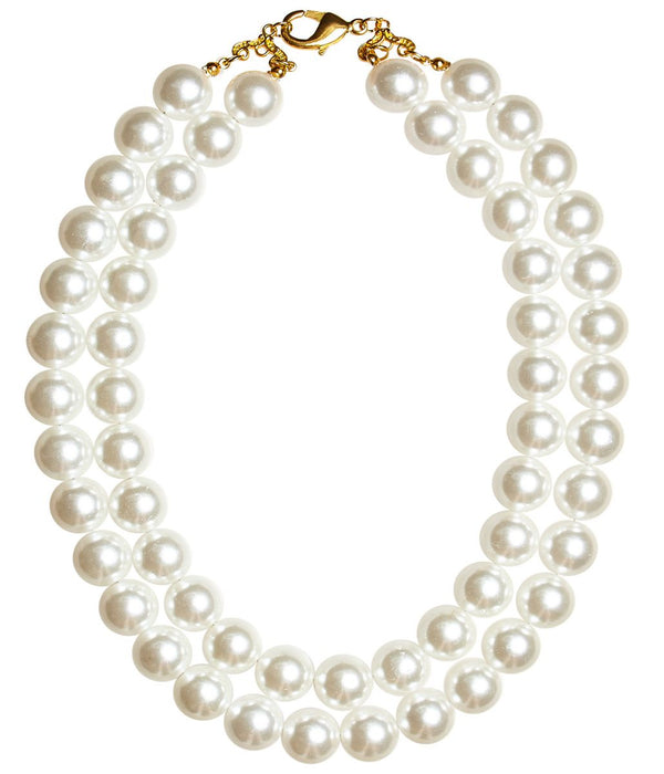 Lisi Lerch Double Birdie Necklace Pearl