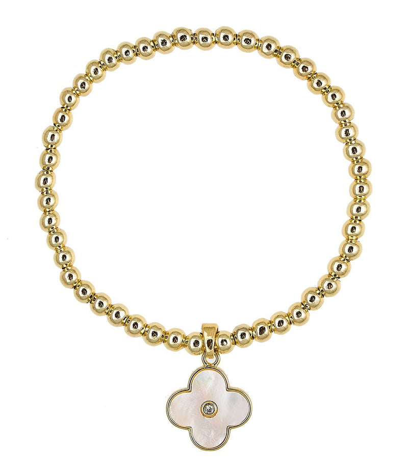 Lisi Lerch Clover Charm Bracelet Gold