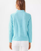 Lilly Pulitzer Luxletic Ashlee Half-Zip Pullover Fresh Water Blue