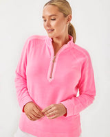 Lilly Pulitzer Luxletic Ashlee Half-Zip Pullover Rousseau Pink