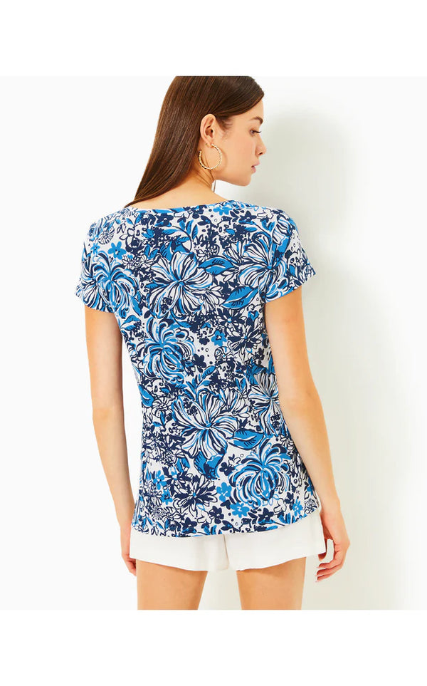 Lilly Pulitzer Meredith Tee Low Tide Navy Pandarama *