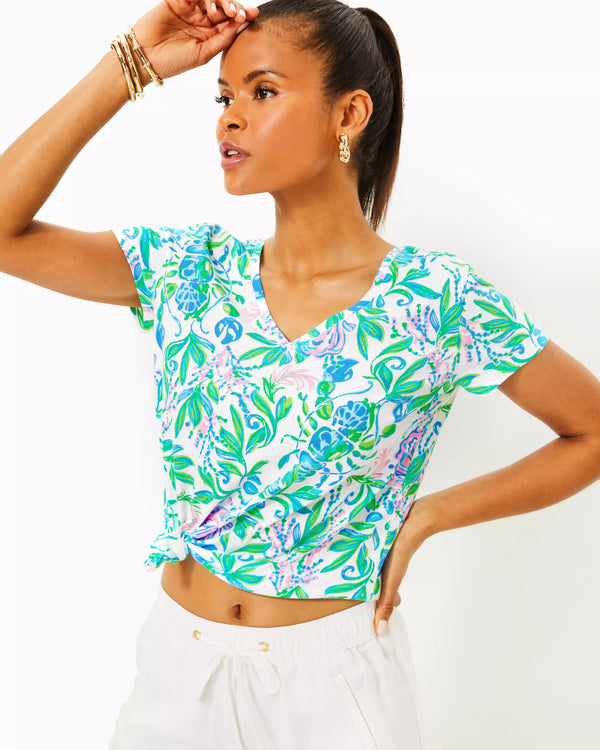 Lilly Pulitzer Meredith Tee Resort White Just A Pinch *