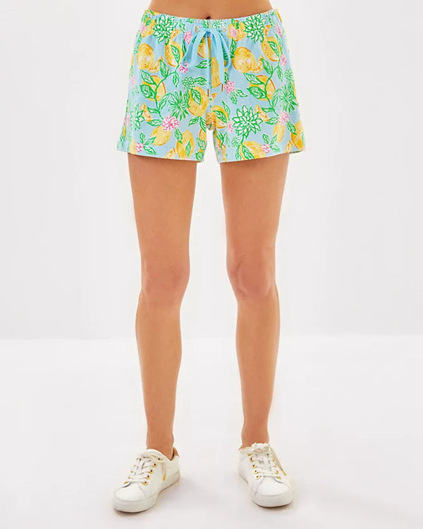 Lilly Pulitzer Loxley Knit Short Bluette Make Lemonade