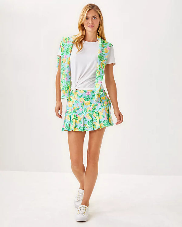 Lilly Pulitzer UPF 50+ Luxletic Annora Skort Bluette Make Lemonade