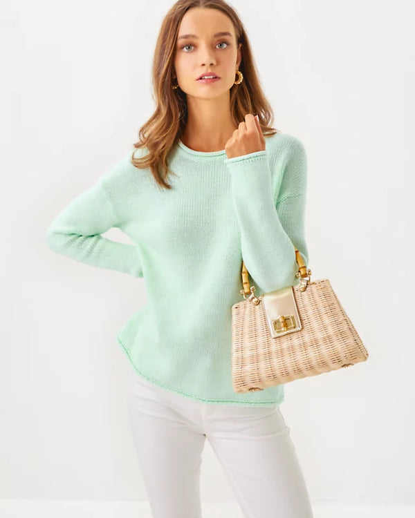 Lilly Pulitzer Lotan Sweater Creme De Menthe Marl