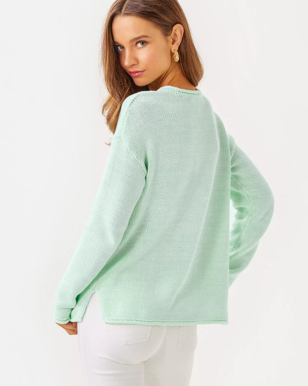 Lilly Pulitzer Lotan Sweater Creme De Menthe Marl