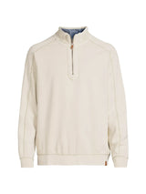 Tommy Bahama Ben & Terry Half-Zip Sweatshirt Warm Mist