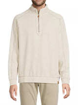 Tommy Bahama Ben & Terry Half-Zip Sweatshirt Warm Mist