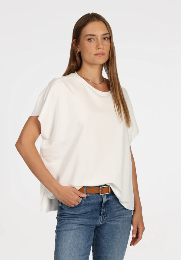 Dylan Caplet Top White