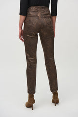 Joseph Ribkoff Jeans #244945 Brown/Multi