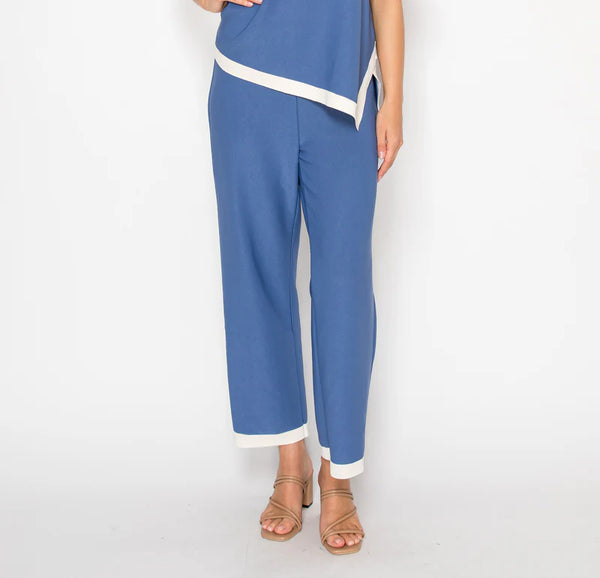 JOH Kiara Crepe Knit Pant Blue