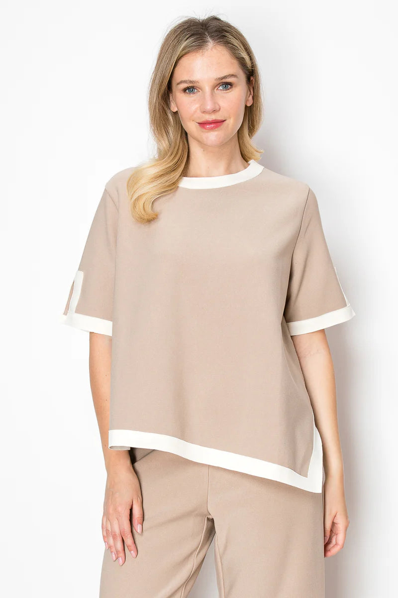 JOH Kaya Asymmetric Top Khaki