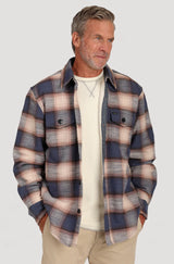 True Grit Maverick Summit Shirt Jacket in Blue