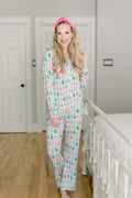 Mary Square Charlotte Pajama Set Tree Farm