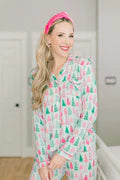 Mary Square Charlotte Pajama Set Tree Farm