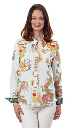 Dizzy Lizzy Cape Cod Tunic Ice Blue Dragon