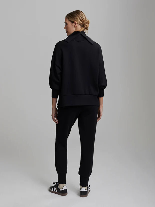 Varley Priya Longline Sweatshirt Black