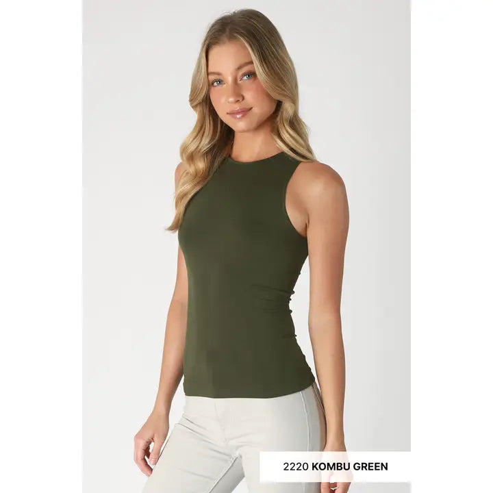 NikiBiki Basic Jersey Tank Kombu Green