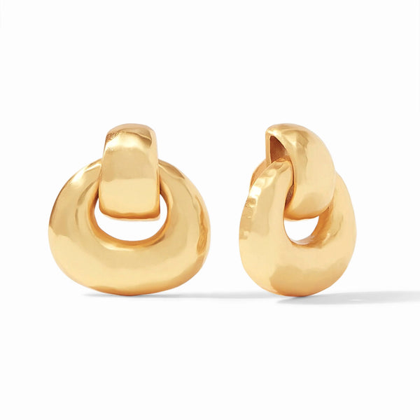 Julie Vos Avalon Doorknocker Clip Earring - Gold