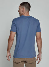 7DiamondsCore™ Crew Neck Tee in Blue Indigo