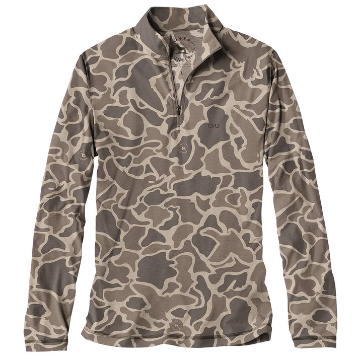 Over Under Core Layer 1/4 Zip in Duck Camo