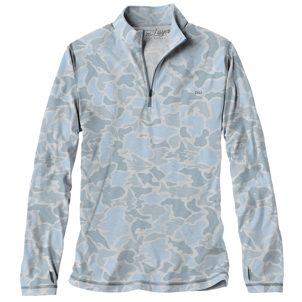 Over Under Core Layer 1/4 Zip in Water Camo