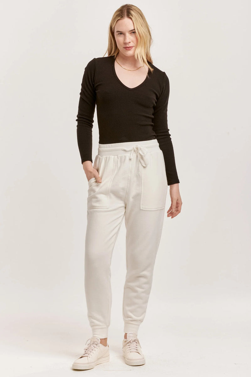 Dear John Dahlia Jogger Off White