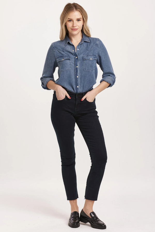 Dear John Blaire Mid Rise Slim Straight Jeans Yorkville