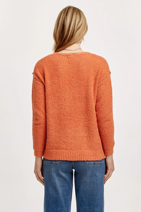 Dear John Calleen V Neck Sweater Kumquat