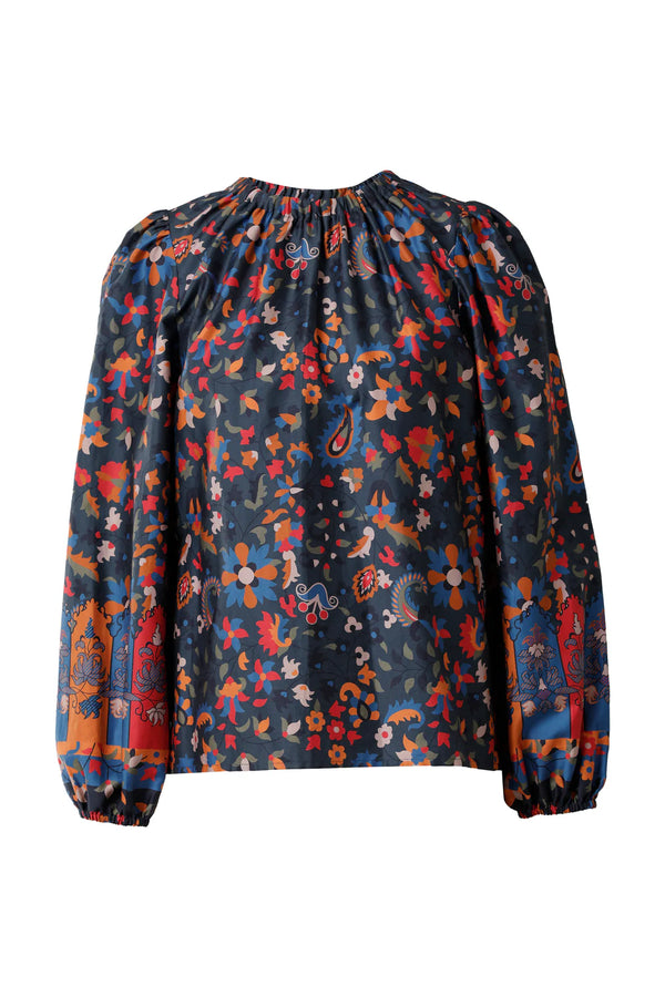 Emily Lovelock Lilly Blouse Midnight Blue