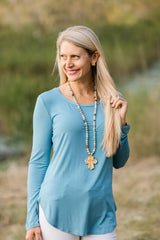 Hidden Truth Amazonite with Leah Cross Necklace