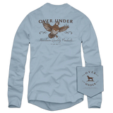 Over Under Long Sleeve Heirloom Quail T-Shirt in Skyride