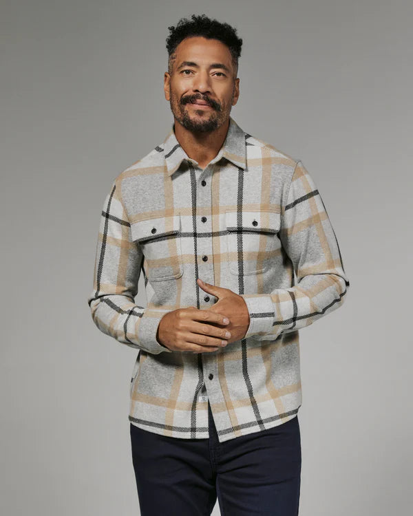 7Diamonds Generation™ Plaid Shirt Light Grey