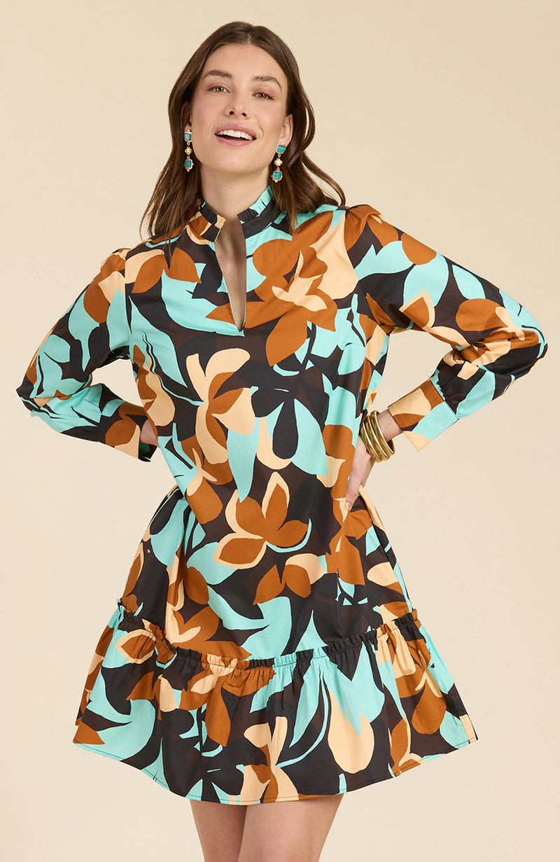 Tyler Boe Lelah Butterscotch Floral Dress Multi