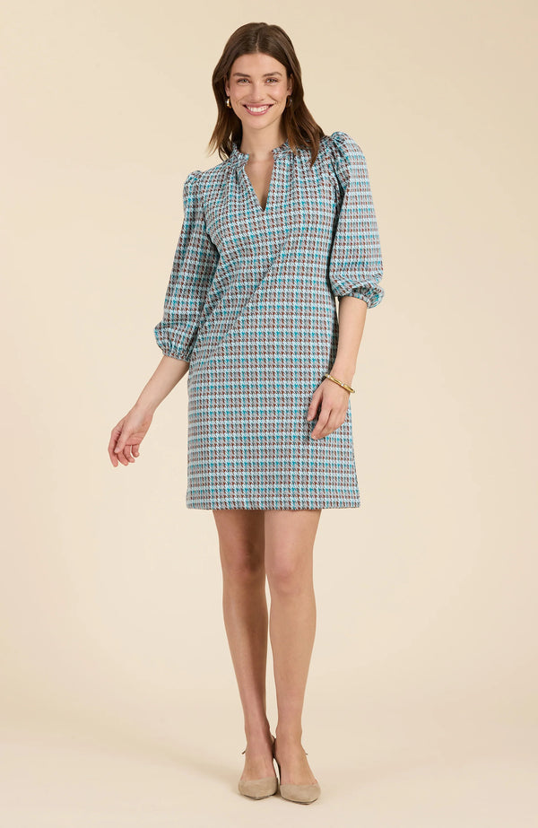 Tyler Boe Sherri Knit Dress Tri Color Houndstooth