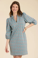 Tyler Boe Sherri Knit Dress Tri Color Houndstooth