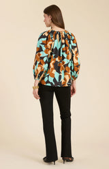 Tyler Boe Sarah Butterscotch Floral Top Multi