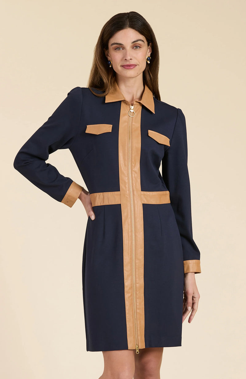 Tyler Boe Karine Color Block Dress Navy