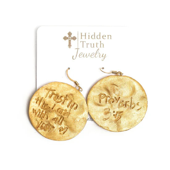 Hidden Truth Leah Dangle Cross Earrings