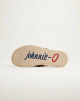 Johnnie-O Starboard Leather Sandal in Taupe