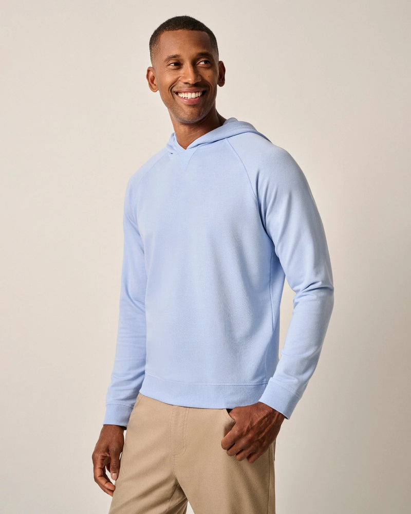 Johnnie-O Amos French Terry Hoodie Sweatshirt Maliblu