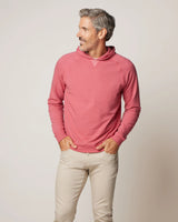 Johnnie-O Amos French Terry Hoodie Sweatshirt Raspberry