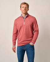 Johnnie-O Sully 1/4 Zip Pullover Merlot