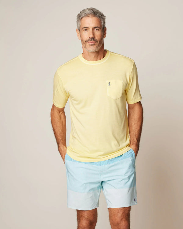 Johnnie-O Dale 2.0 Pocket T-Shirt in Canary