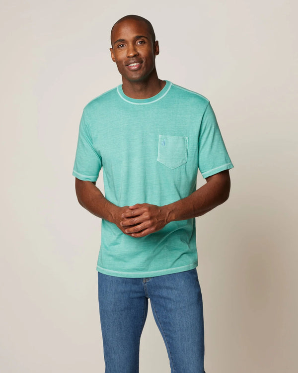 Johnnie-O Dale 2.0 Pocket T-Shirt in Seaglass