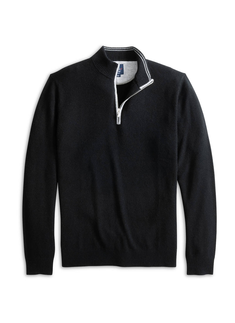 Johnnie-O Mayfair Quarter-Zip Sweater Black