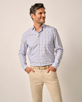 Johnnie-O Mcarthur Performance Button Up Sport Shirt Cascade